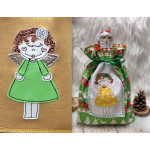 ADVENTSKALENDER 6. Dezember - Stickdatei Weihnachtsengel Appli